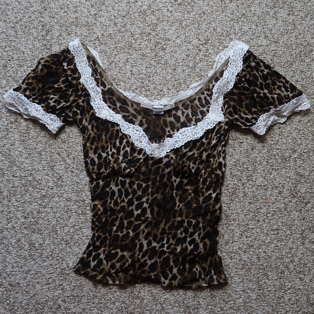 Urban Outfitters Kimchi Blue Blake Puff Sleeve Mesh Top